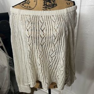 lightweight off the shoulder sweater one size